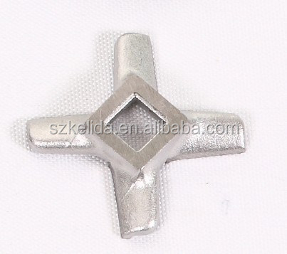 meat chopper attachment replacement spare parts blade knife and plate with hub stainless steel polish