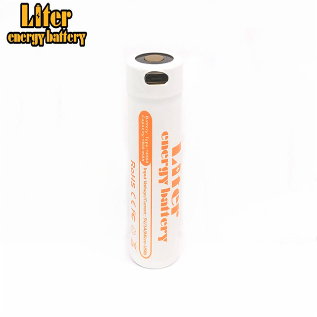 18500 usb 1800 mAh usb 3,7 v Аккумуляторные литий-ионные батареи камеры