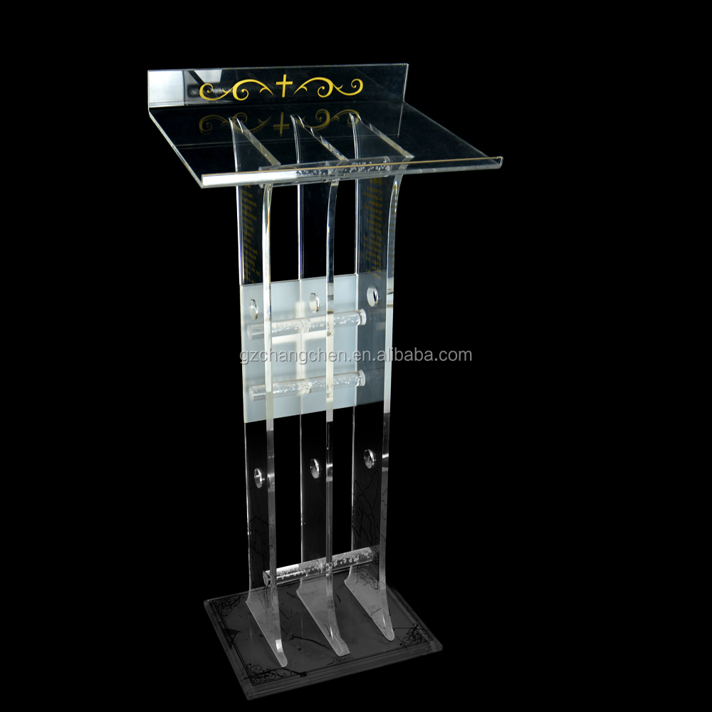 Hot sale Custom Acrylic Podium China OEM Factory pulpit stands for church
