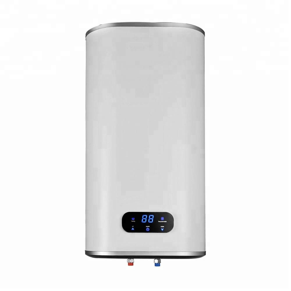 Flat barrel storage stainless steel electric water heater for shower