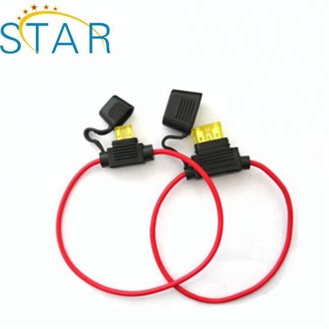 Лучшие продажи 10AWG пластиковая лопатка встроенный Автомобильный держатель предохранителя с водонепроницаемым чехолом