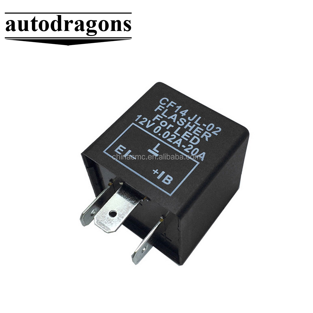CF14JL02 CF14 Fix светодиодный свет поворота Hyper Flash 3-контактный автомобильный проблесковый сигнал реле