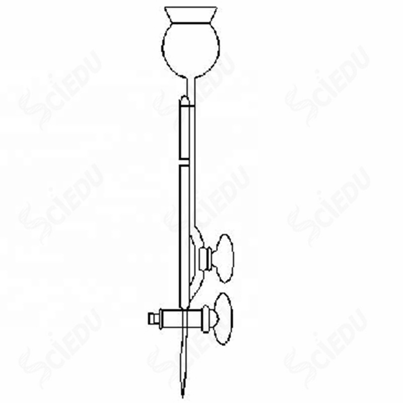 Стекло микро Burette с боковой трубкой наполнения для лаборатории