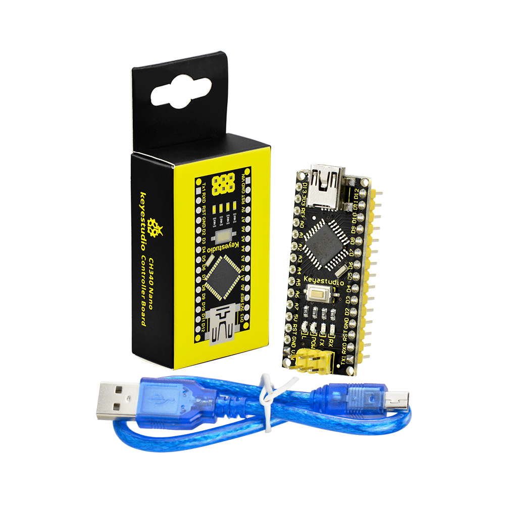Keyestudio Nano V3.0 модуль макетной платы с микроконтроллером 328P и чипом CH340 Nano V3.0 для Arduino