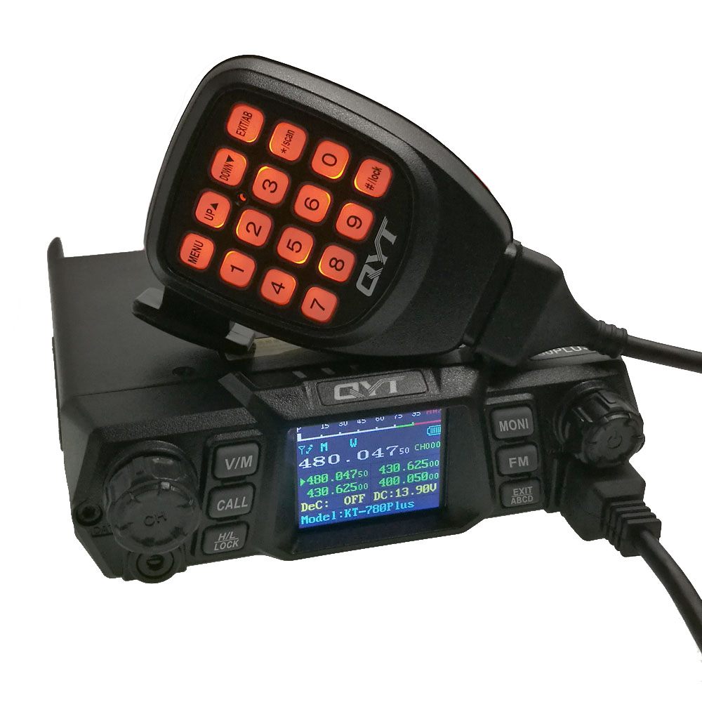 QYT KT-780 Plus 100 Вт мобильный радиоприемник высокой мощности VHF 136-174 МГц любительский автомобильный радиоприемник 200 каналов связи на большие расстояния