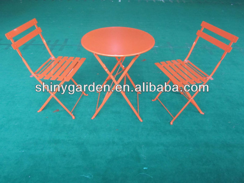 Rust-proof metal garden bistro set