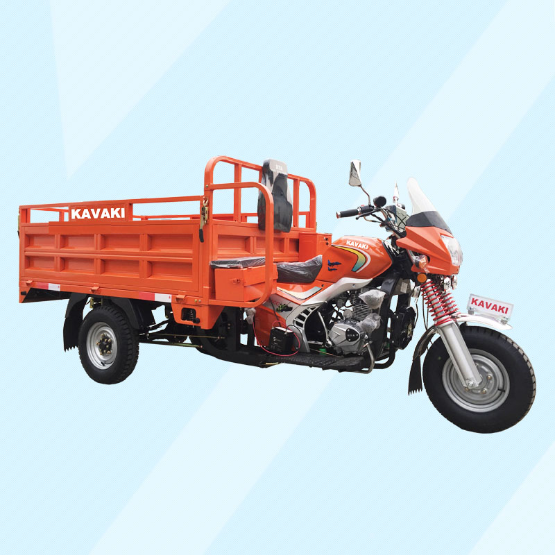 KAVAKI 200cc с воздушным охлаждением Электрический старт трехколесный велосипед для взрослых/3 трицикл трехколесный грузовой погрузчик/Прочная кабина Автоприцеп трицикла дифференциальные