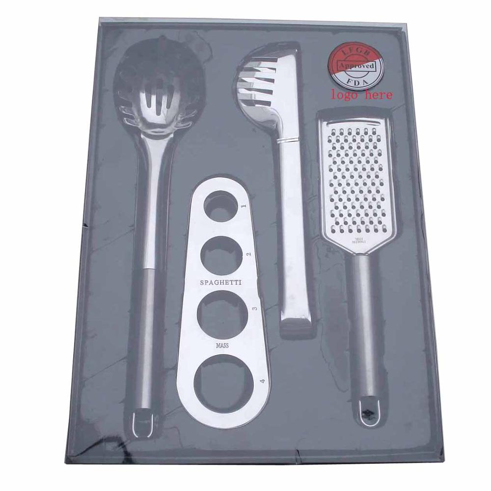 Hot Sell Pasta Tools Spaghetti Tongs 4pcs Spaghetti Kitchen Set