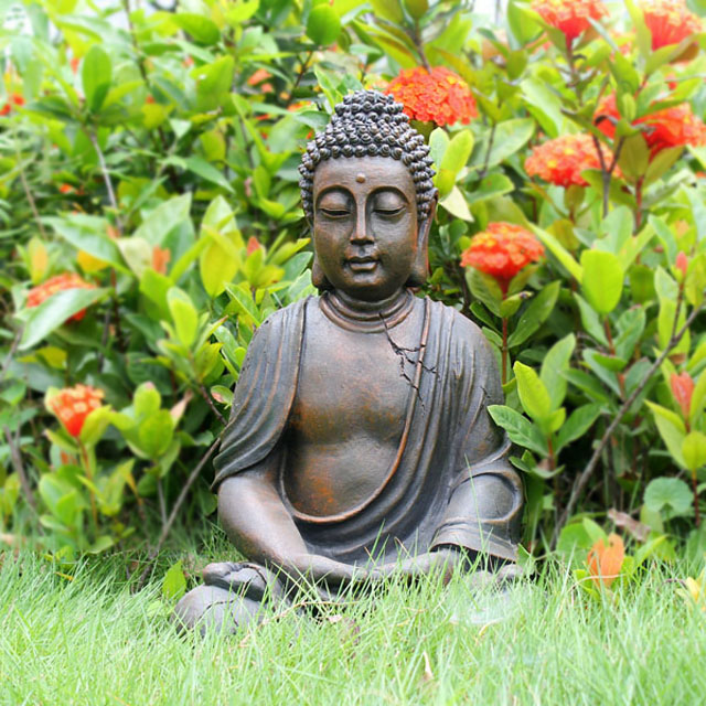Hand carved buddha sculpture outdoor garden decoration for sale.