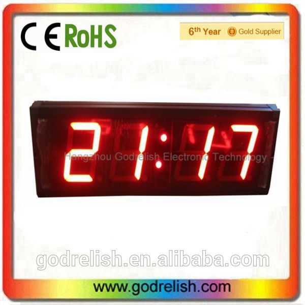 высокое 3" яркость 4 цифр 7 сегментный светодиодный часы