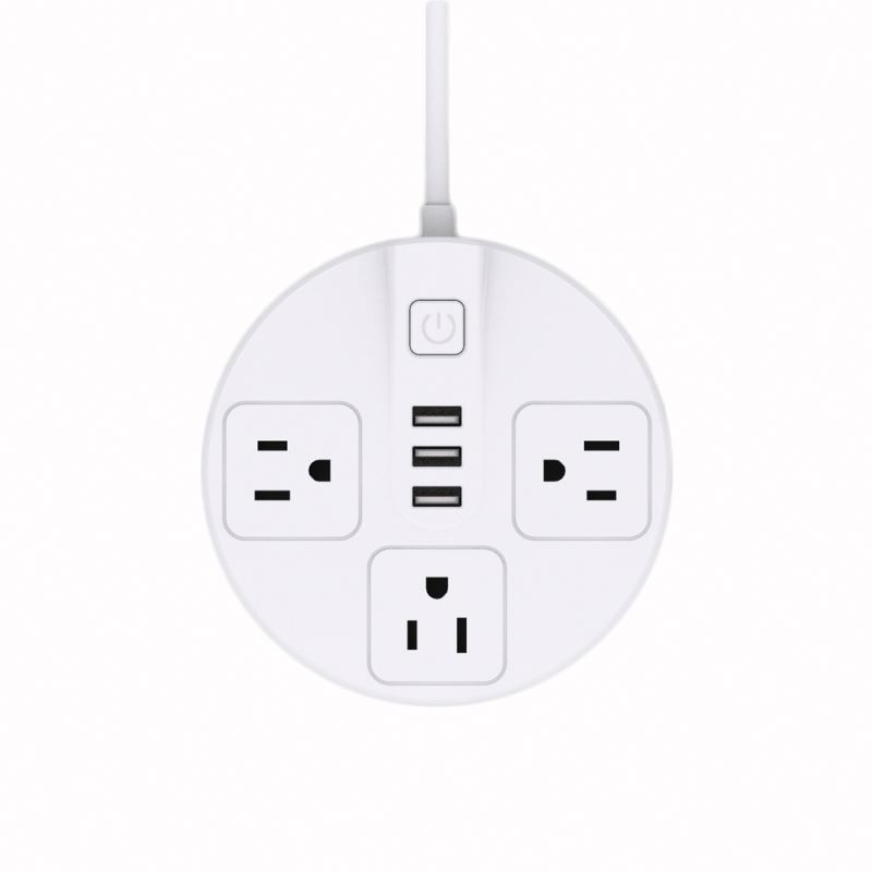 Поддержка настройки Z2 расширения розетки Power Strip включает встроенный 5Ft. Шнур питания аккуратно аранжированный штекер и порты