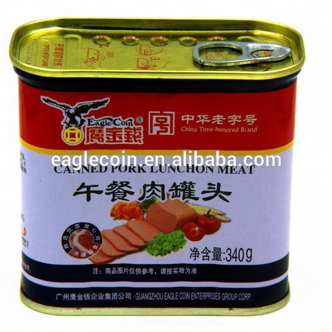 Консервированный обед с лучшим вкусом, 340 г, свиное мясо, Известный китайский бренд