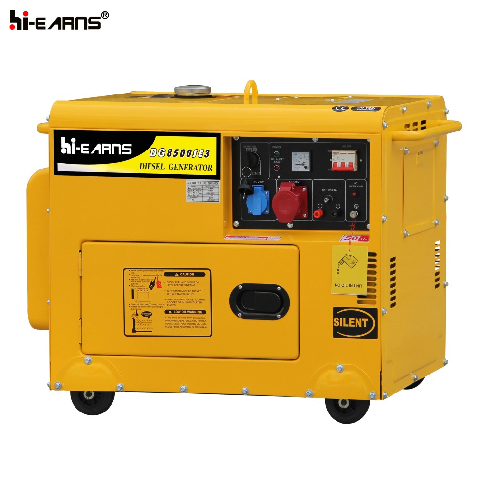 6KVA тихий дизельный генератор для продажи