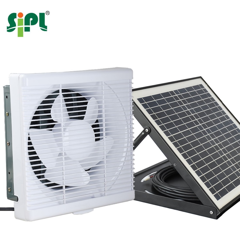 Solar wall exhaust fan plastic louver ventilation fan solar system power fan