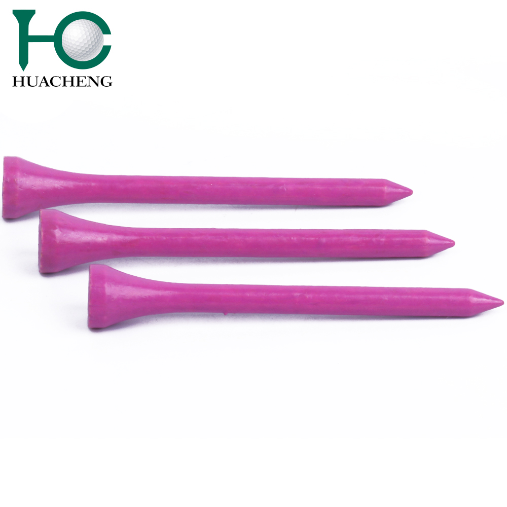 Bamboo Tees 70mm Pinkish Bamboo/wooden Golf Tees For Wholesale