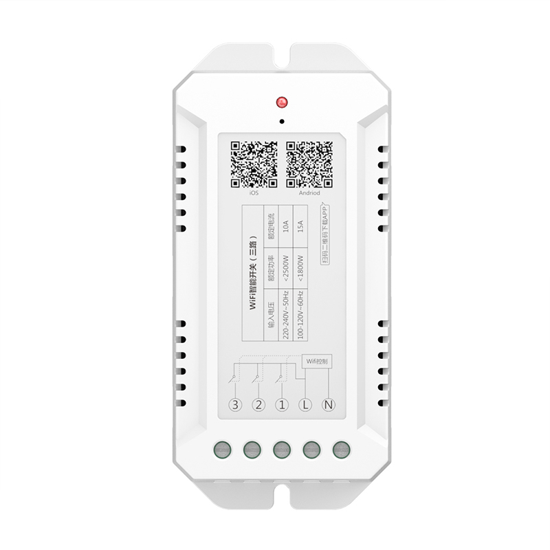220v EU Din Rail Smart Home Automation Remote Control Alexa 3 Gang Wifi Light Switch