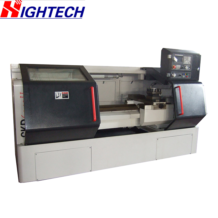 Hitech CSK6163Sx1000 ЧПУ плоскую кровать горизонтальный токарный станок