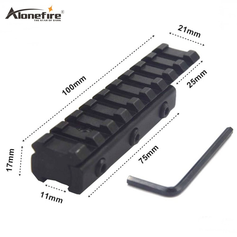 ALONEFIRE M55 Hunting Dovetail Extension 11mm to 20mm Weaver Rail Adapter Mount Airsoft Rifle Shot gun Conversion bracket