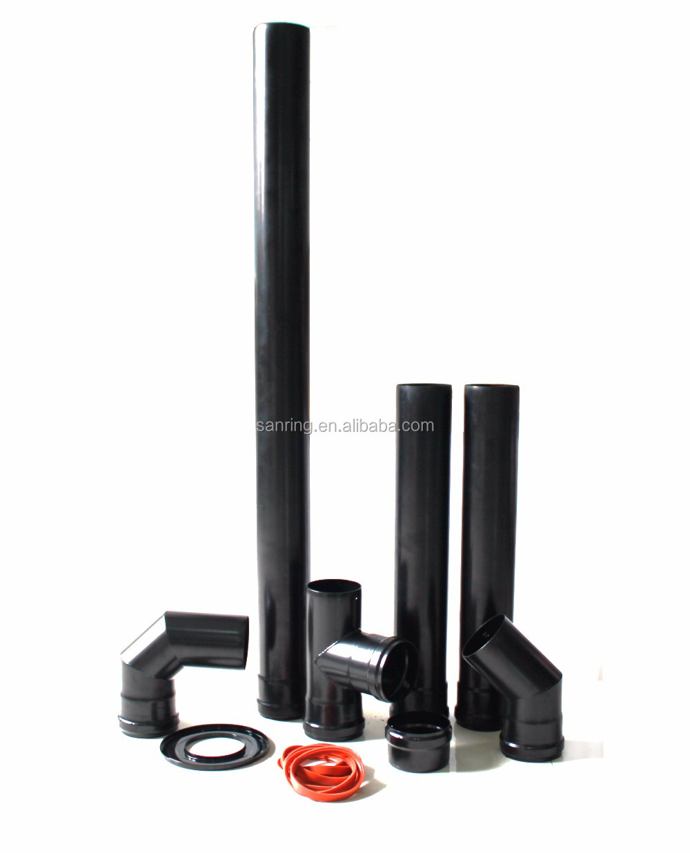 Pellet stove chimney flexible vent pipe, chimney pellet stove flue pipe