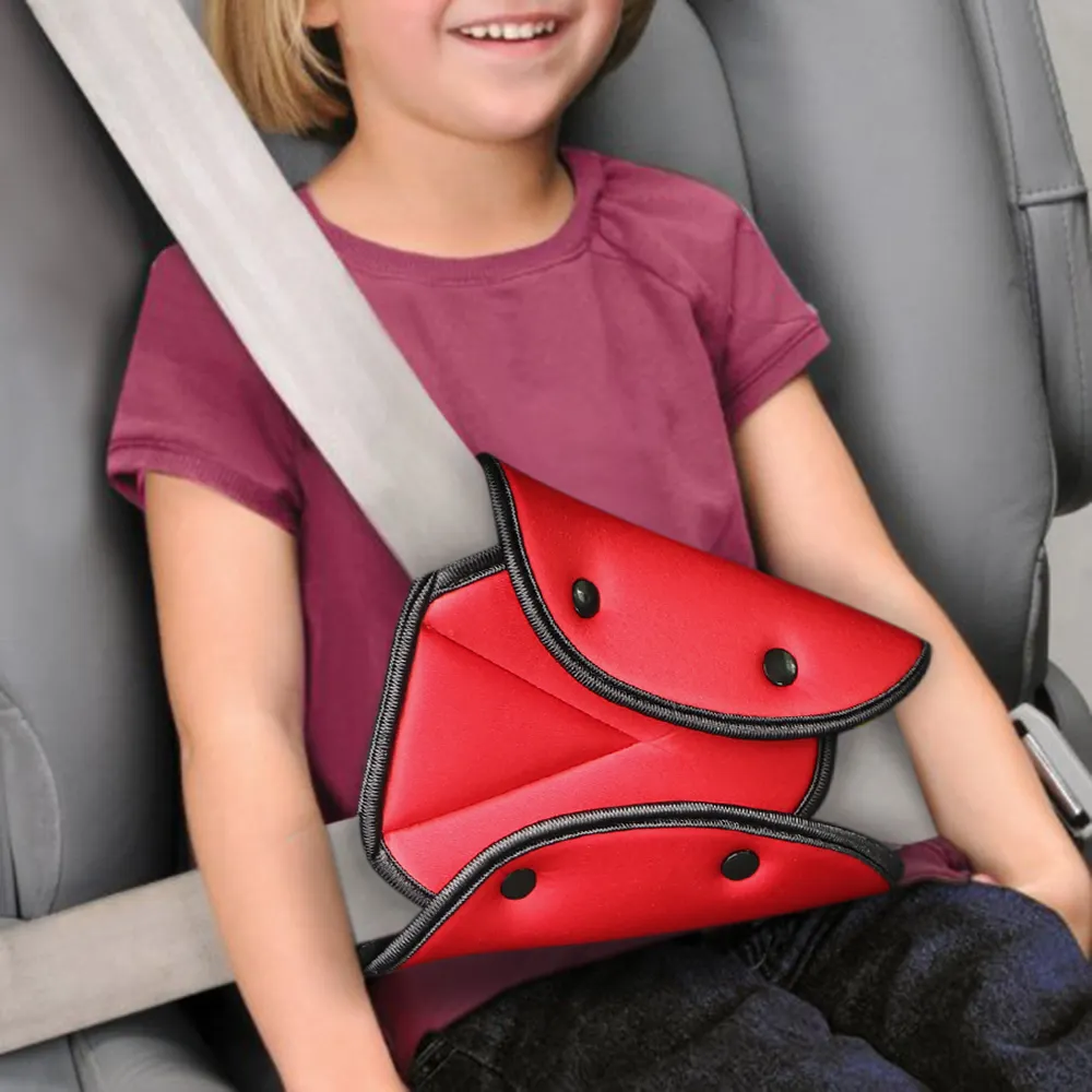 Чехол для детского ремня безопасности, универсальный автомобильный ремень безопасности, наплечная Подушка, защита для шеи, плюшевая подушка для детского автомобильного ремня безопасности Нескользящая