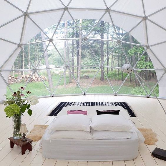 Портативная Алюминиевая прозрачная полусадовая купольная палатка IglooGeodesic