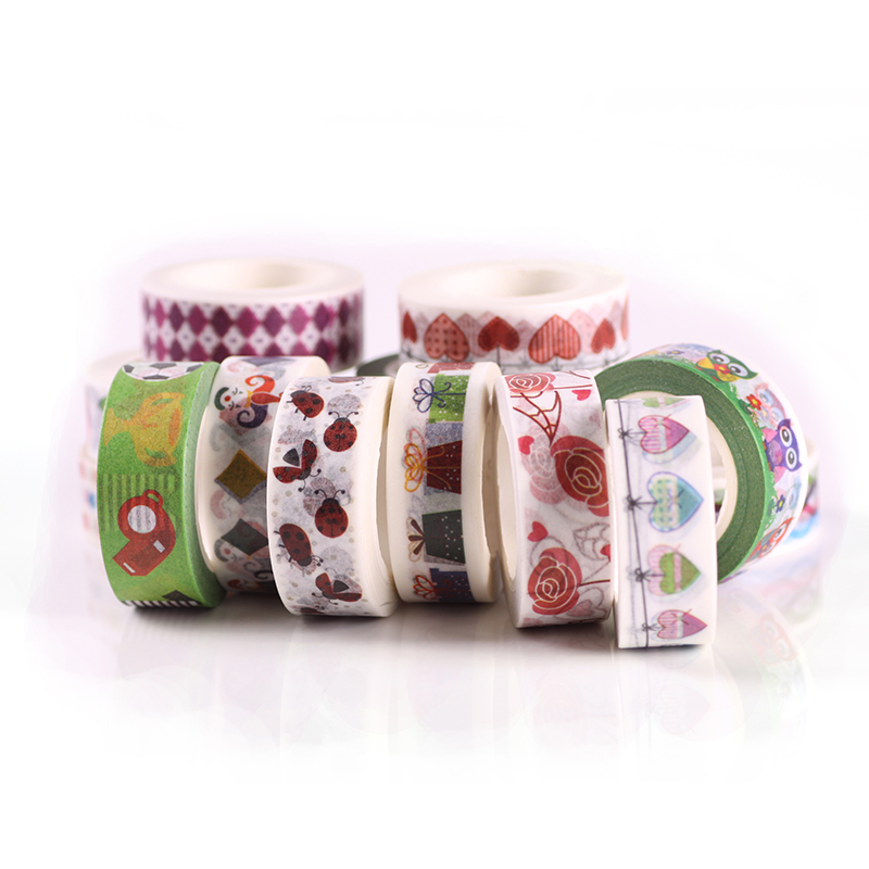 New Japanese patterns with colorful designs rice washi paper tape