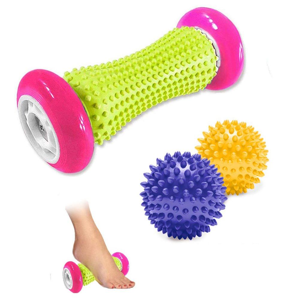 Массажер для ног роликовый spiky massage ball set