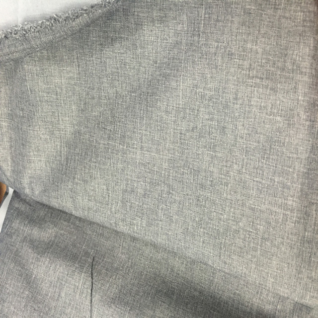 150dx150d POLYESTER MELANGE PONGEE FABRIC / POLYESTER WOVEN UNIFORM FABRIC WITH PU MILKY COATING /