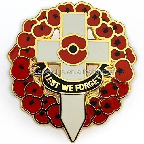 Custom Quality Lapel Pin Remembrance Day Badge