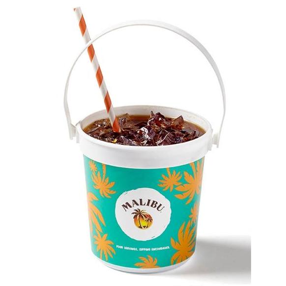 Пластиковое ведро для напитков 32 oz. Handled