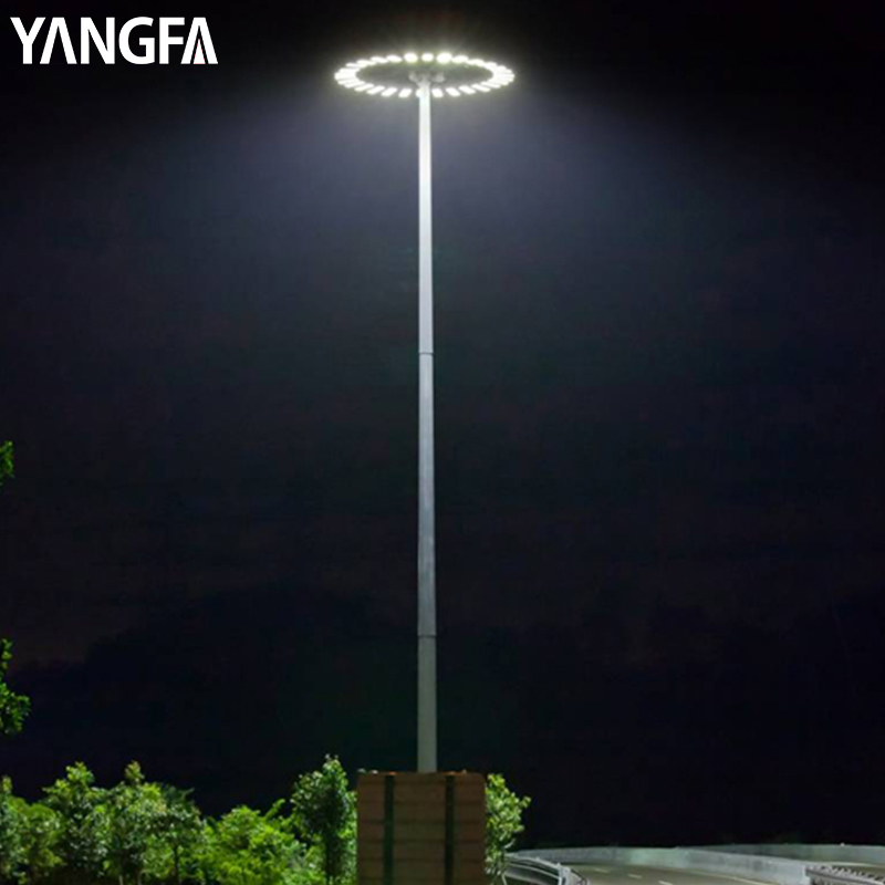 High Power Flood Lighting with Pole, Price 15M 20M 25M 30M LED High Mast Light
