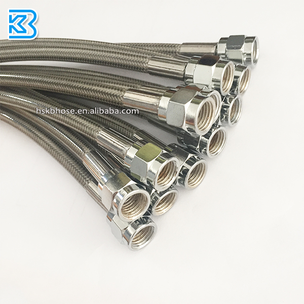 3an an3 1/8 "ID 3,2 мм мотоцикл ПТФЭ из нержавеющей стали плетеный тормозной маслопровод шланг в сборе с 3/8 24-unf резьбовые фитинги