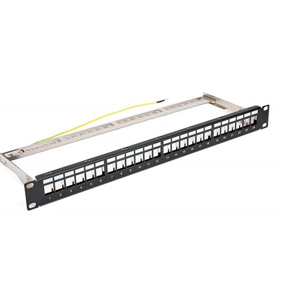 Cat6A 24 порты FTP патч Панель рамки/пустой патч панель/пустой Keystone Jack патч панель