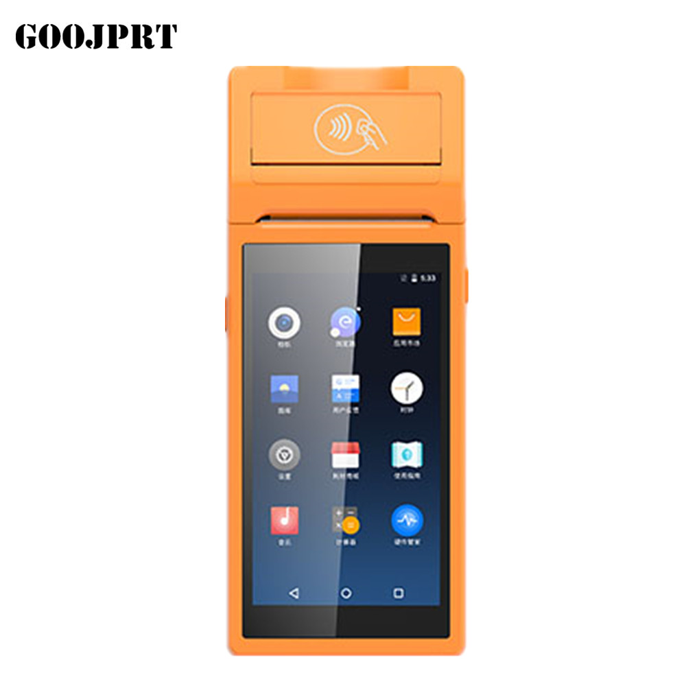 Для приставки android smart 2 "термопринтер pda телефон заполнены, определение отпечатка пальца, 2D сканера штрих-кодов, поддержка Wi-Fi, 4g,bluetooth,GPRS,