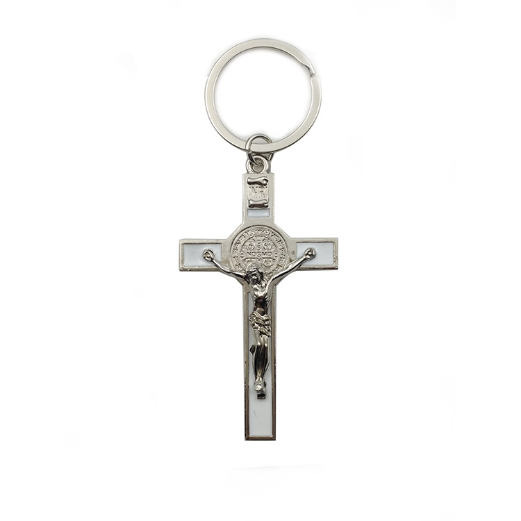 3D Jesus keychain cross metal keychain hot sale cheap price keychain