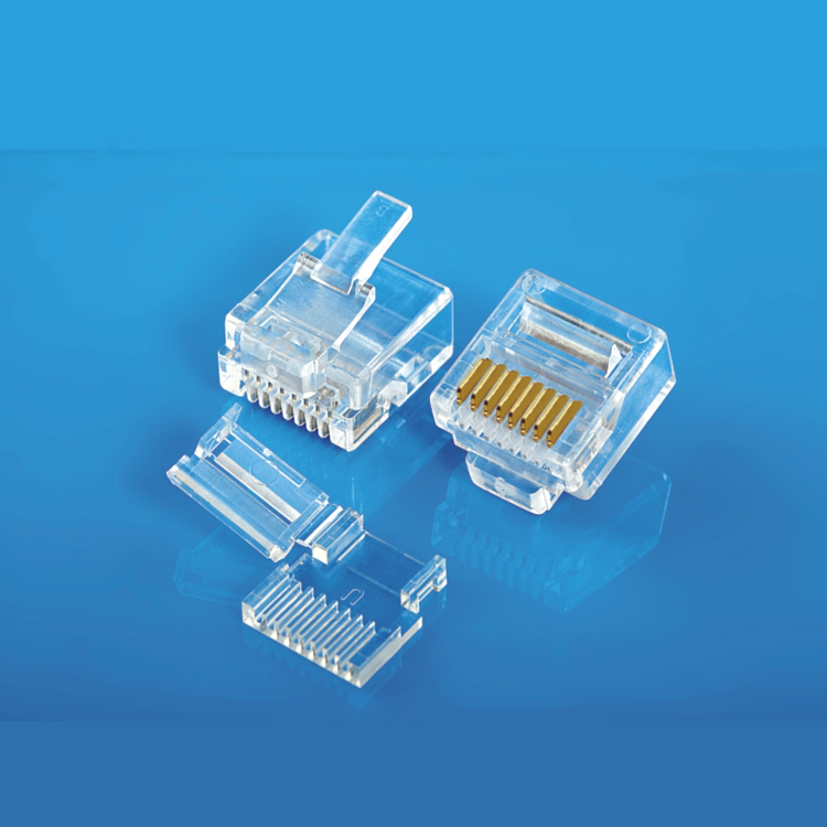 UL Product High quality Cat6a RJ45 mini 8p8c plug Two Pieces short body small rj45 connector