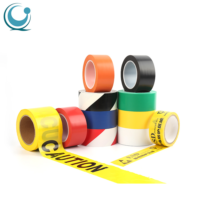 Custom red and white esd caution tape ribbon