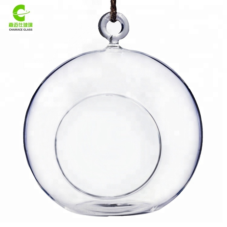 Hanging Glass Globe Terrarium Air Plant Candle Holder Christmas Ornament