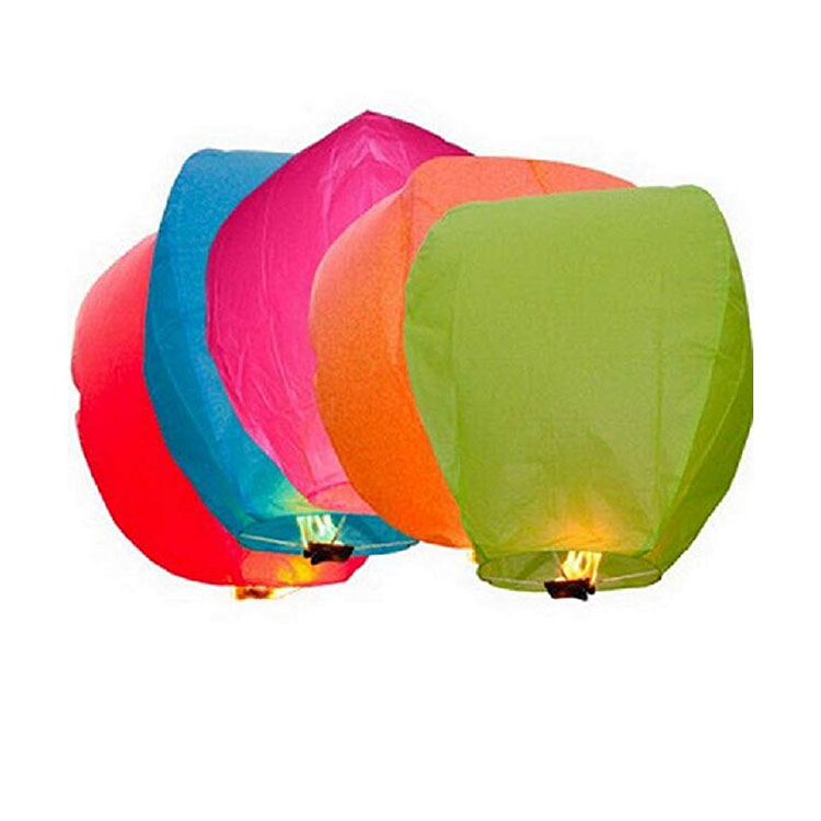 Wholesale OEM Colorful 100% Biodegradable Festival Kongming Flying Sky Lantern