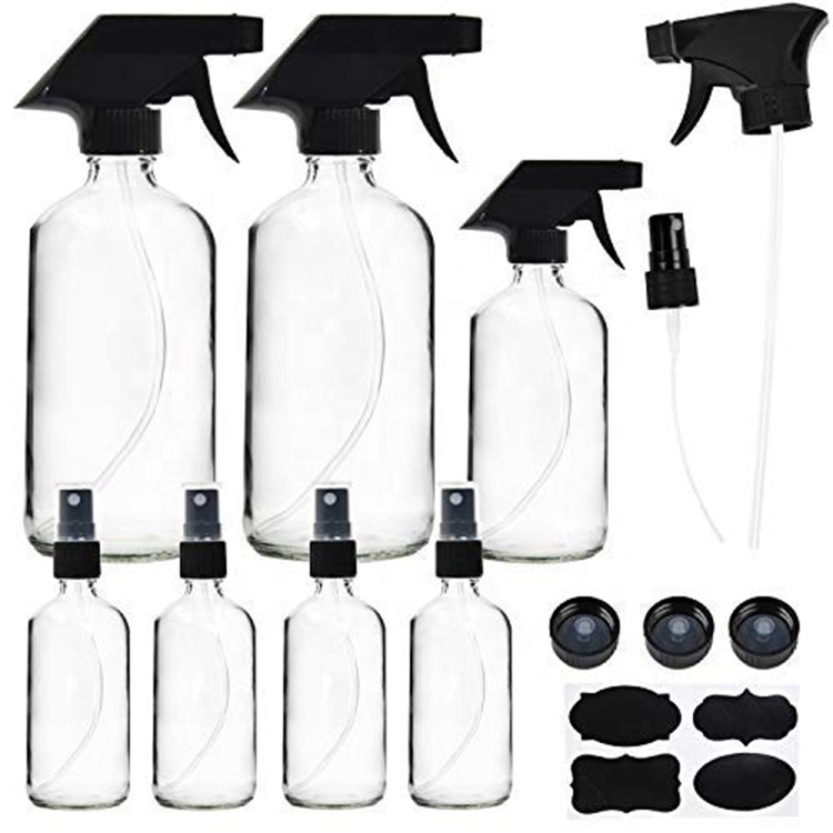 16 oz Clear Glass Spray Bottles Mist Plant Custom Spray Bottles