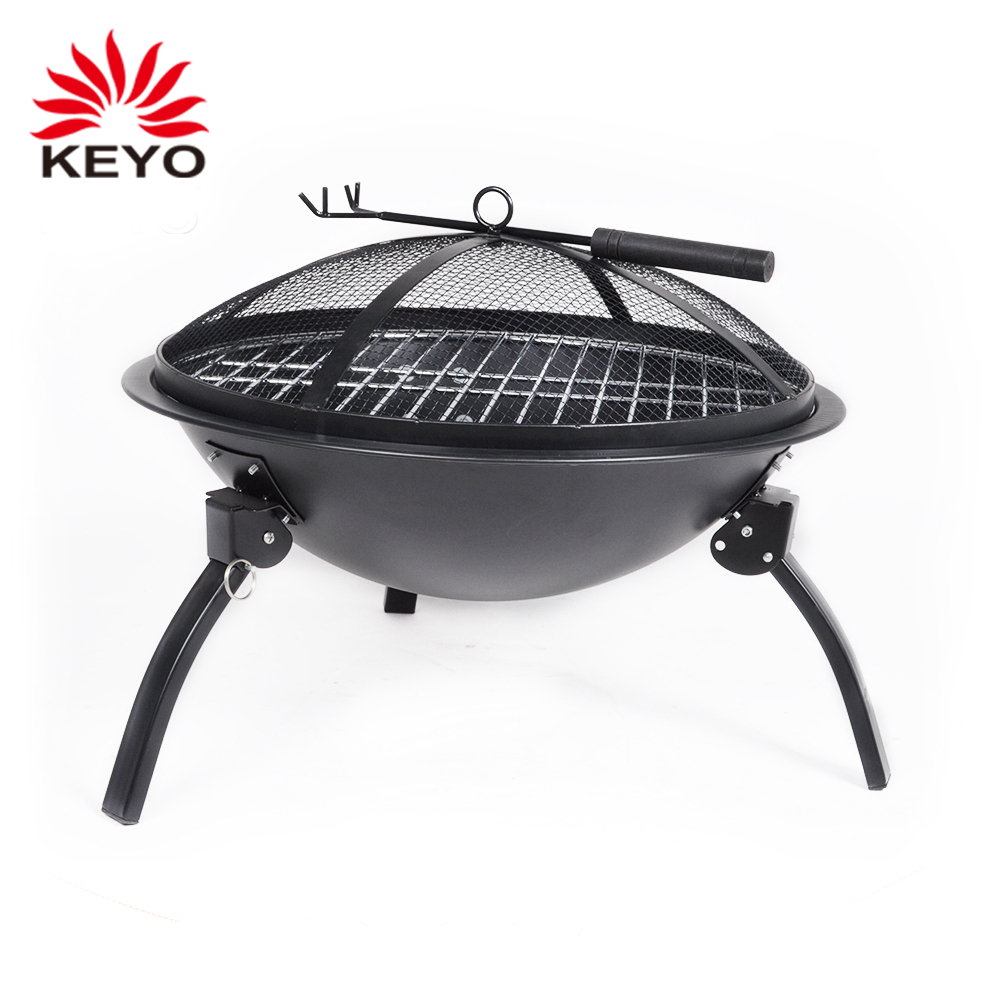 KY1522B Китай Фошань индивидуальный ODM OEM металлическая портативная наружная внутренняя 22 "Складная пожарная яма