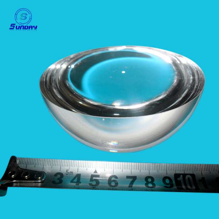 Fiber-to-detector coupling ball lens