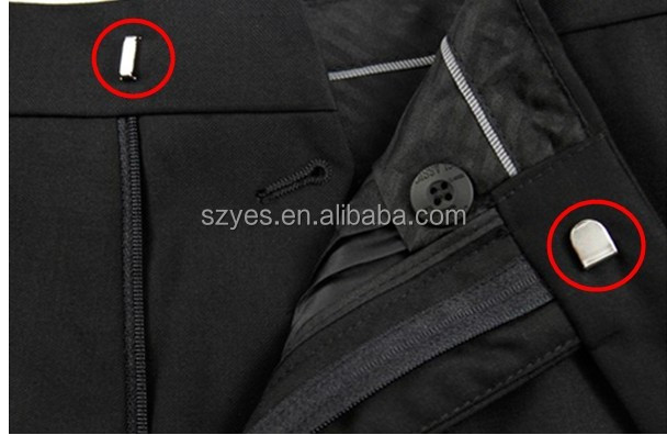 Metal Suit Trousers Hook And Bar Closures
