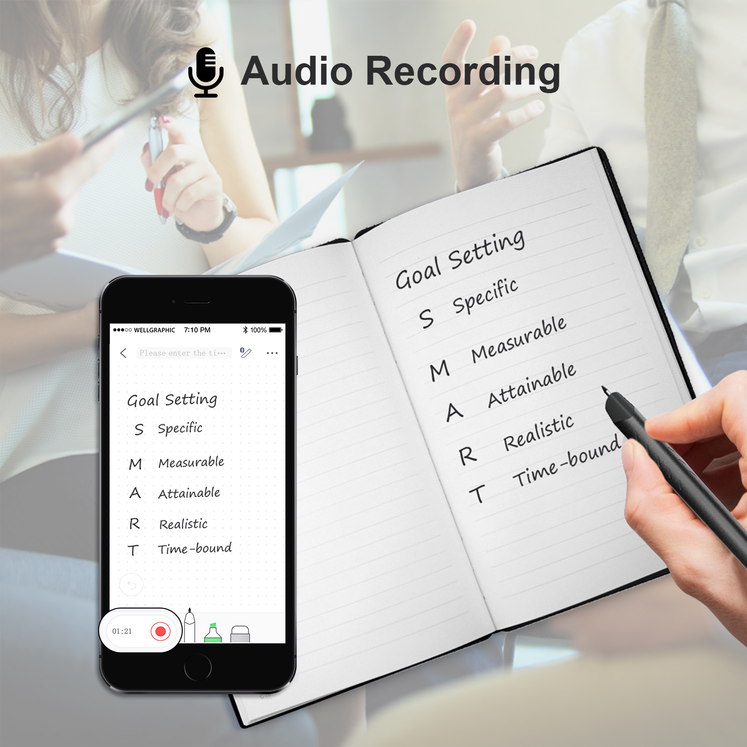 Новая технология Cloud Storage Note Book Sync дневник смарт-набор для записей ноутбук с активным стилусом