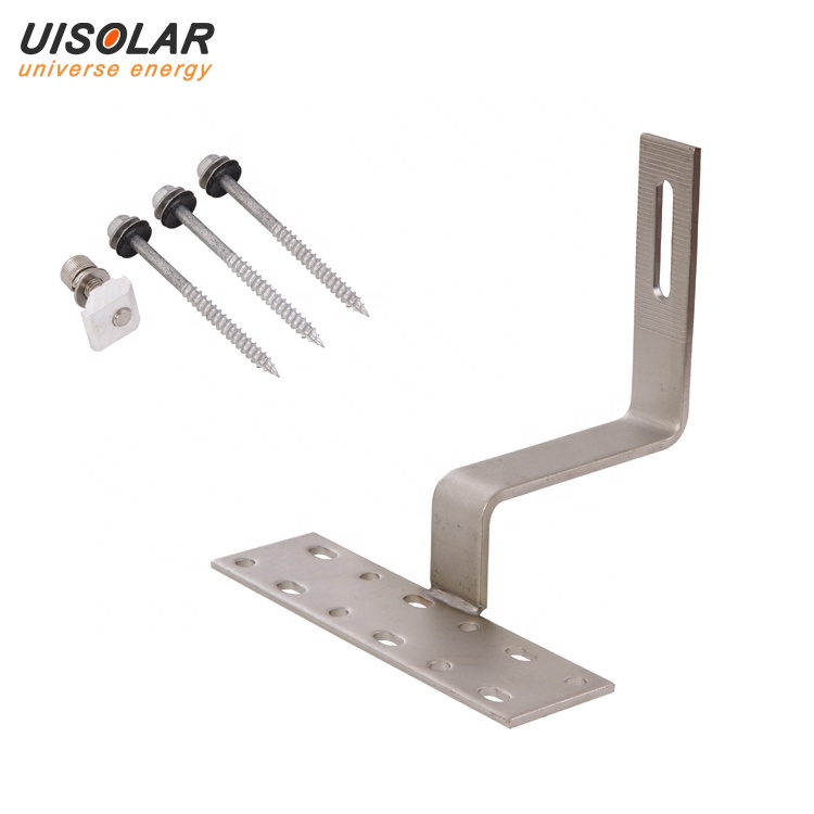 flexible tilr roof hook  solar power system for roof tile mounting