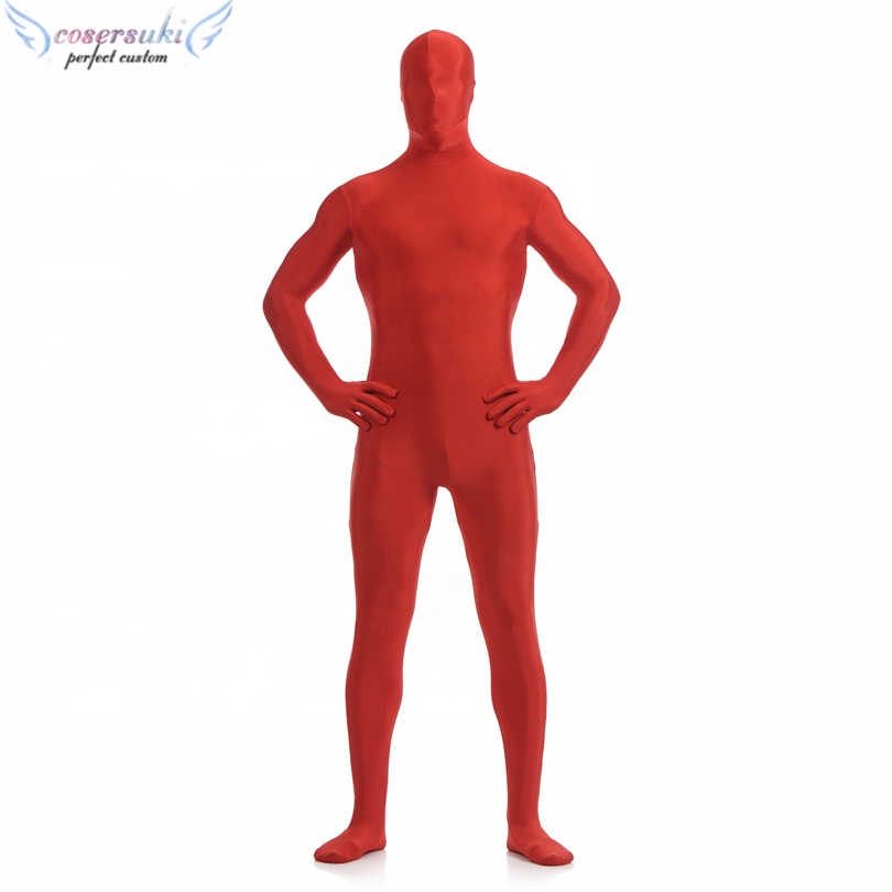 Высококачественный красный комбинезон для косплея zentai из спандекса, колготки, костюм для представлений и косплея, костюм для карнавала Марди Гра
