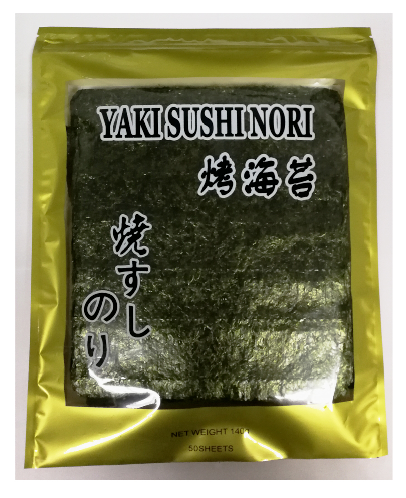 Китайские экспортеры жареных зеленых суши Yaki, водоросли нори, 50 листов