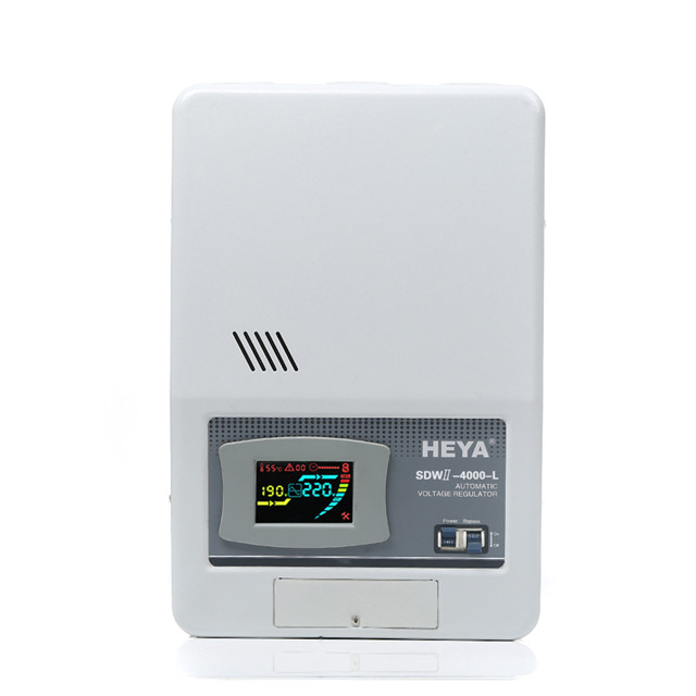 Wall Mount Lcd Display 9Kva Stable Voltage Usage Single Phase Relay Type Ac Automatic Voltage Stabilizer Avr