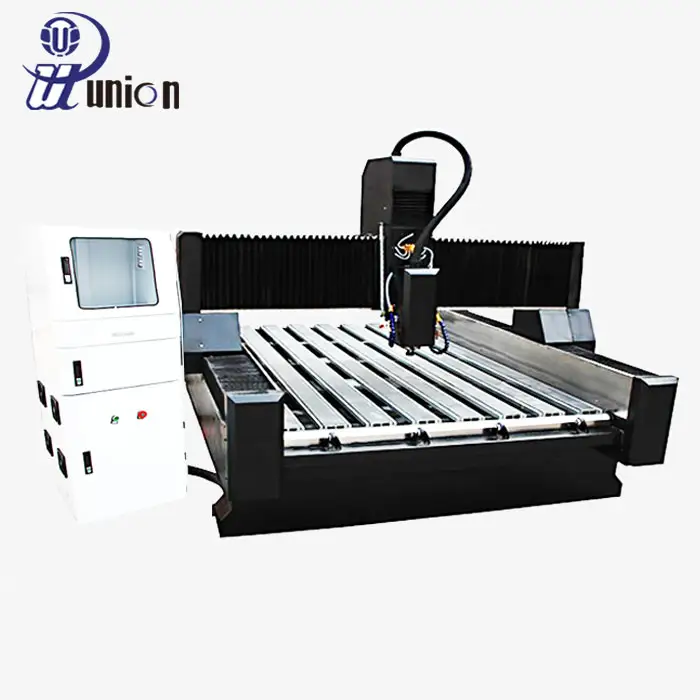 3 Axis Stone CNC Router Factory Direct Cheap Tombstone / Marble / Granite 200mm Cutting Thickness Max. 10 Production Capacity