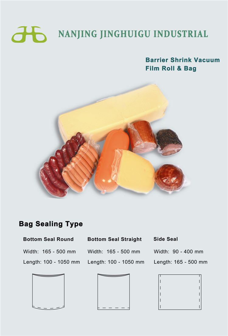Barrier Vacuum Shrink Packing Films Bags for Packing Fresh or Frozen Fillet Salmon fish